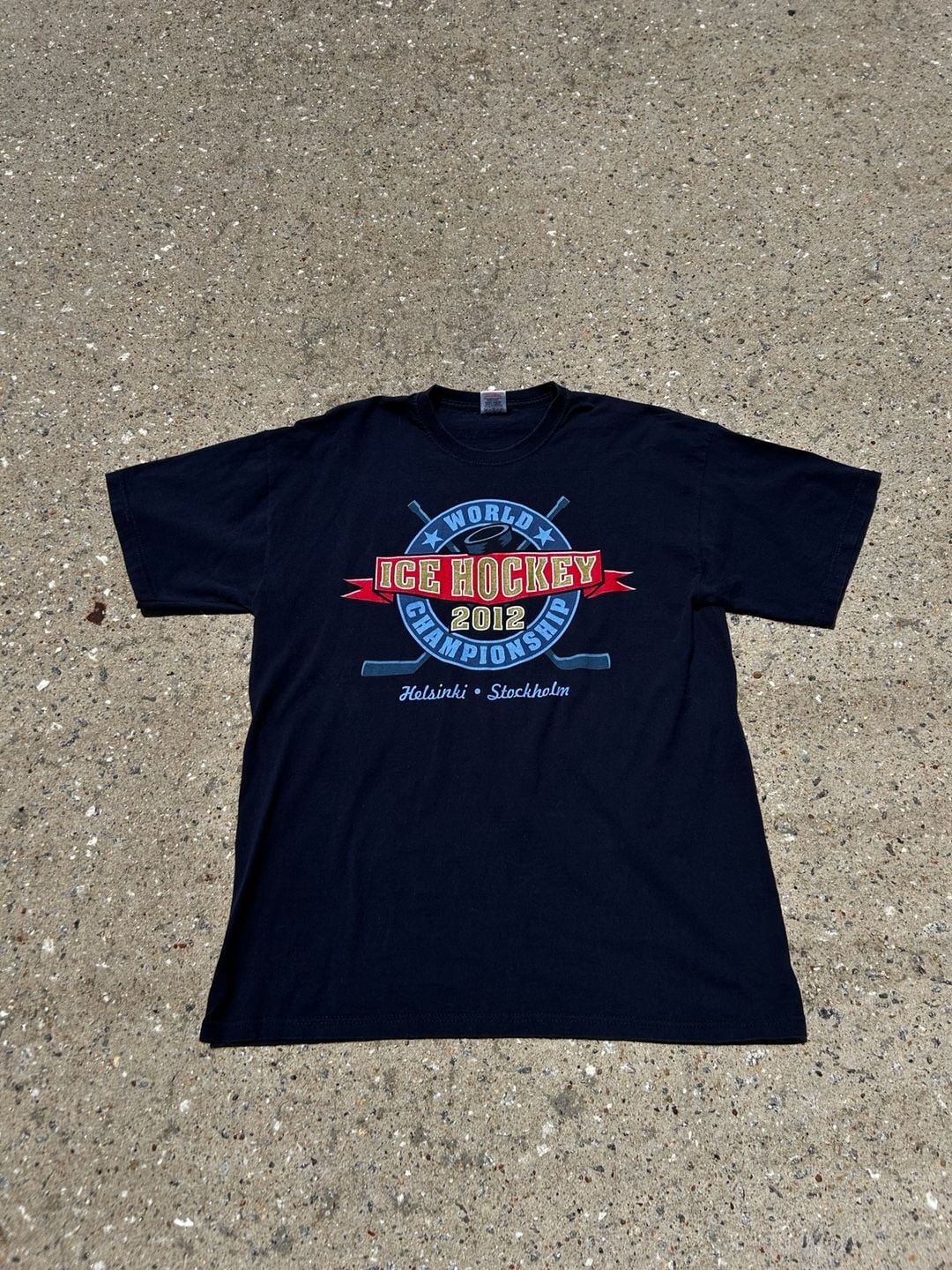 2012 Iihf World Ice Hockey Championship Helsinki Stockholm Graphic TShirt